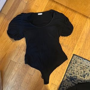 Free People Puff Sleeve Bodysuit